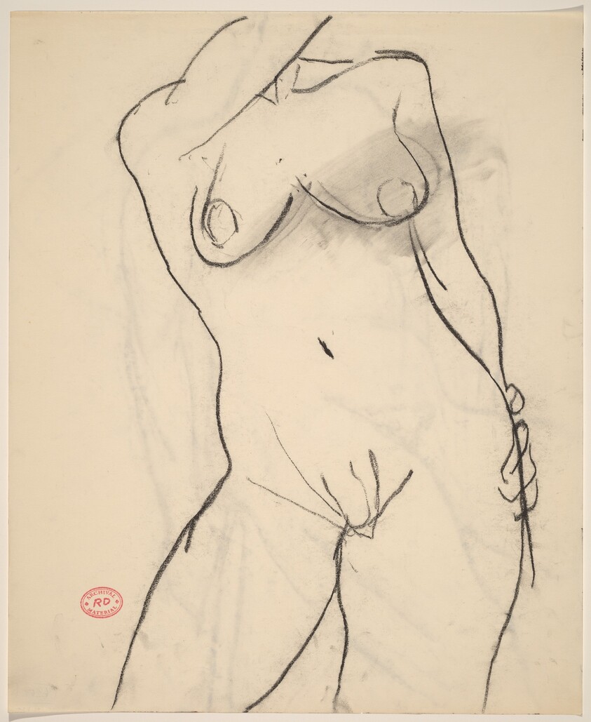 Untitled [nude female torso]