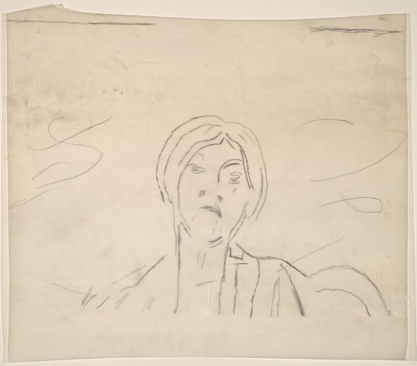 Study for "Untitled (Mrs. Marin)" [upper half]