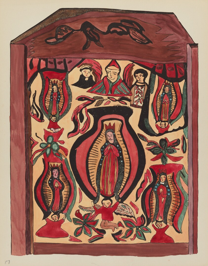 Plate 32: Our Lady of Guadalupe: From Portfolio "Spanish Colonial Designs of New Mexico
