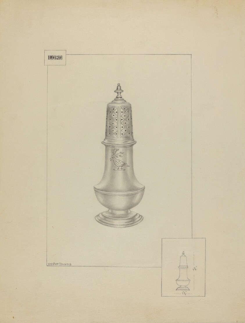 Silver Pepper Pot