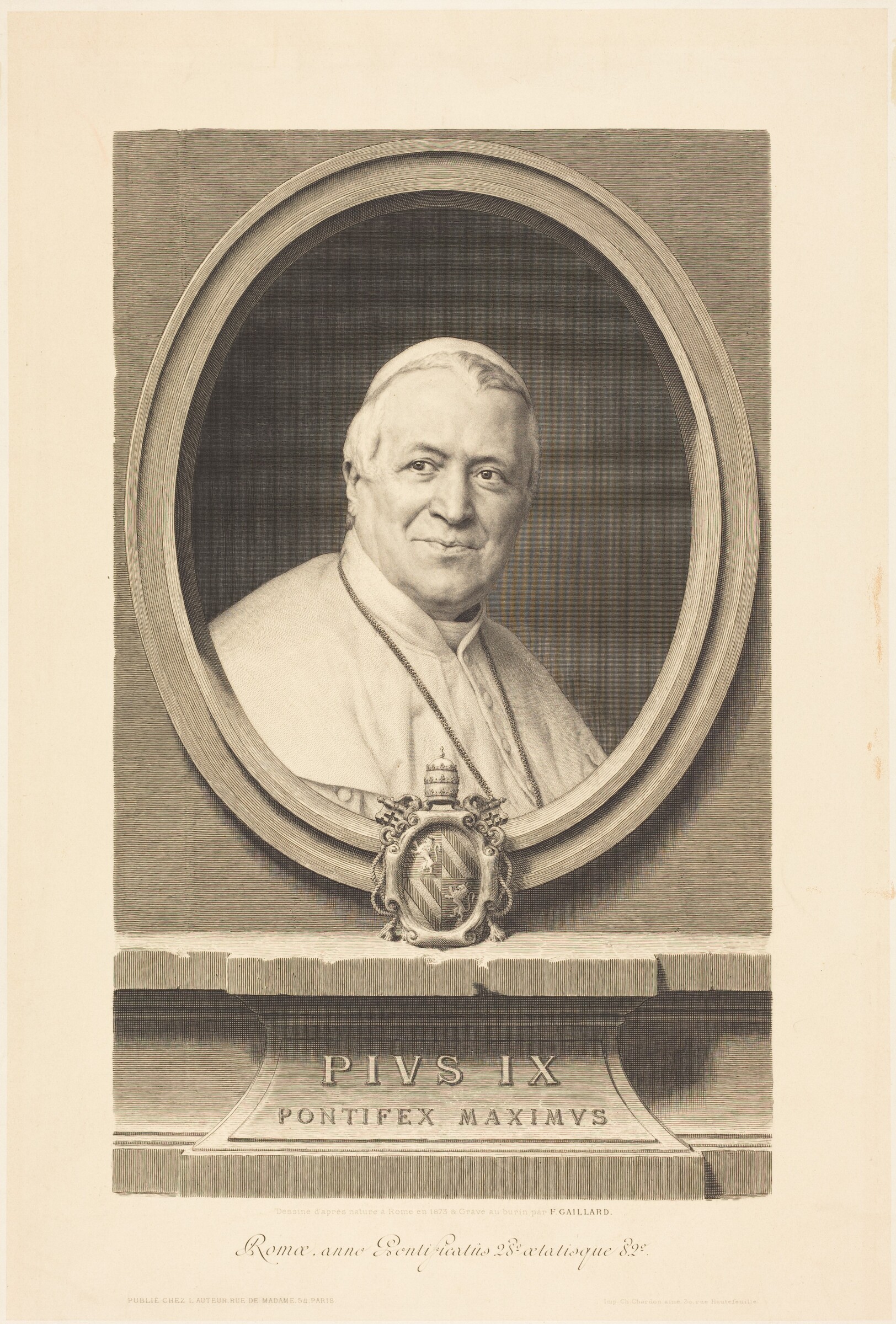 Pius IX, Ferdinand Gaillard, 1873