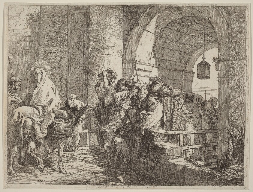The Holy Family Arriving at a City Gate