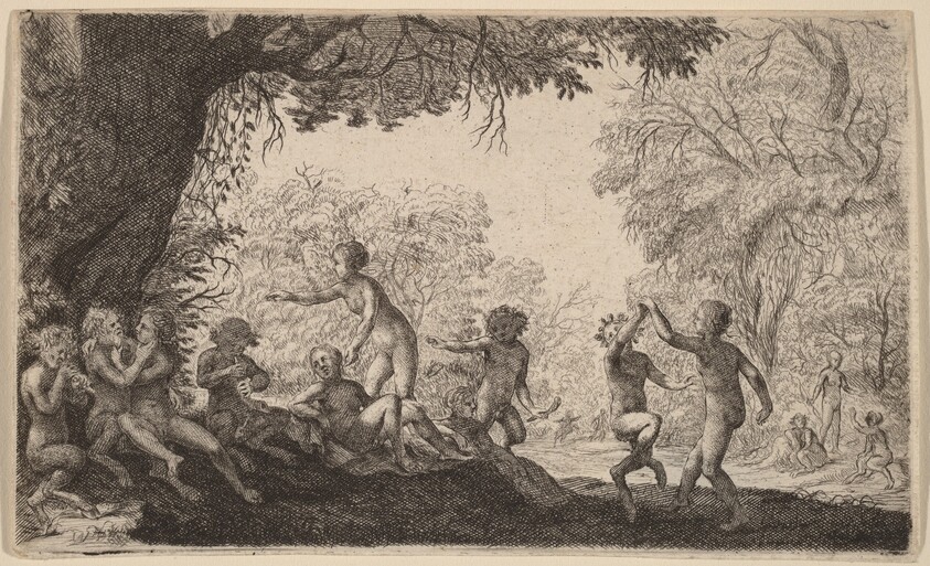 Bacchanal with a Dancing Couple on the Right