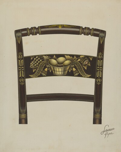 Design on Back of Hitchcock Chair