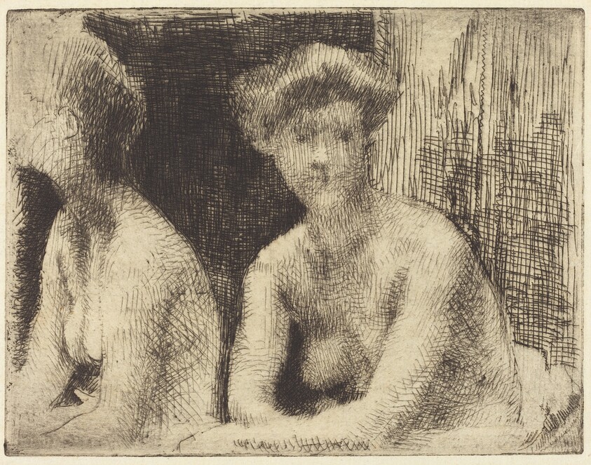 Nude Woman by a Looking Glass (Femme Nue Auprès d'une Glace)