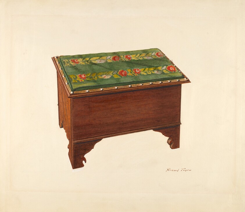 Bootjack with Needlepoint Top