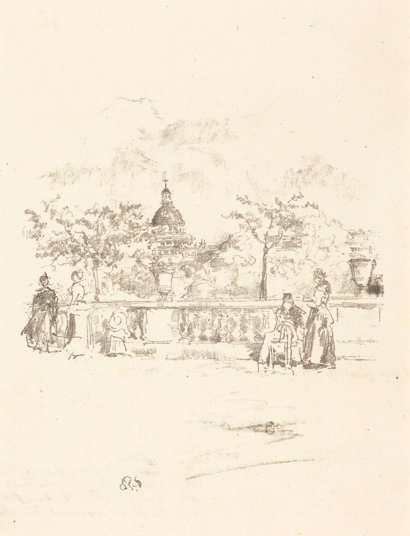 The Pantheon, from the Terrace of the Luxembourg Gardens