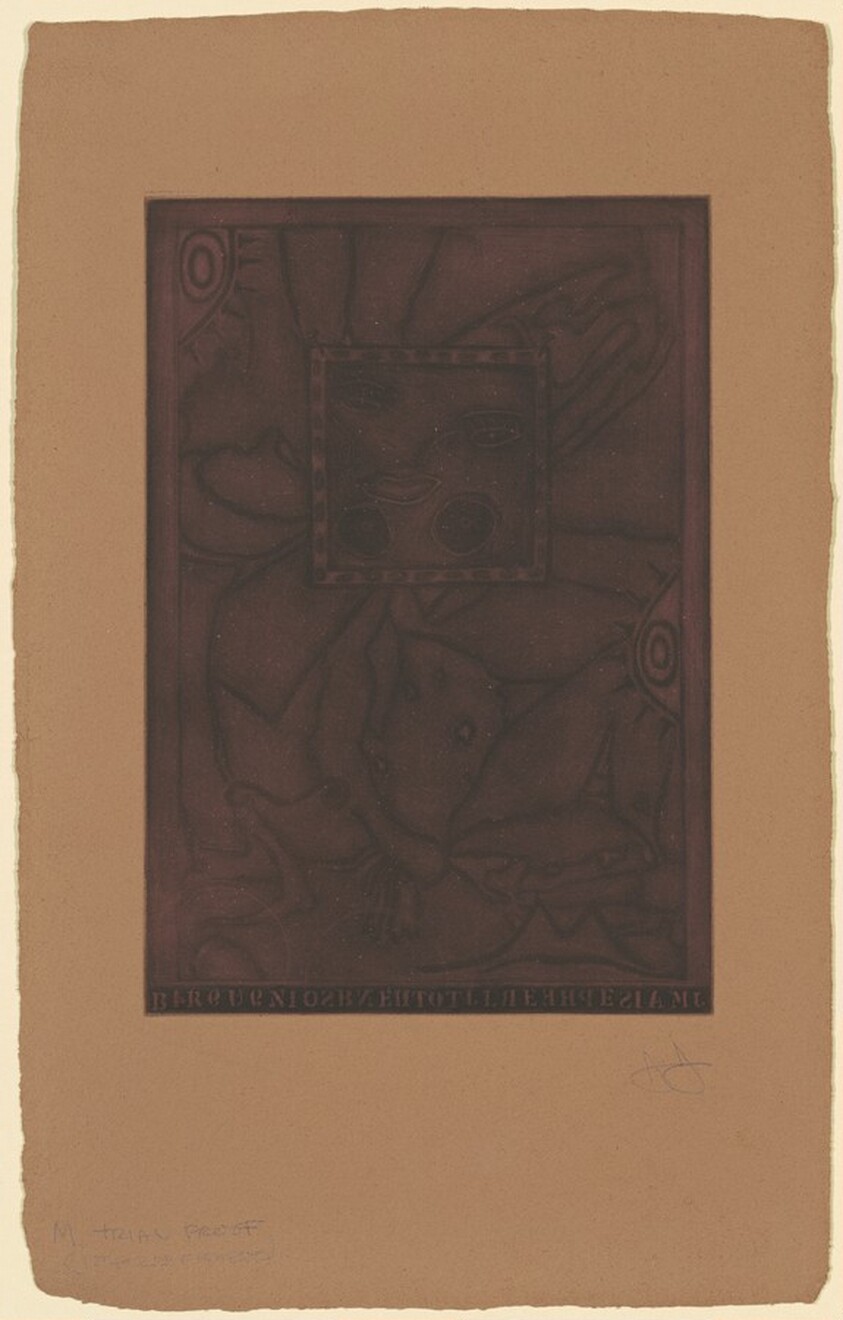 Untitled (Purple Mezzotint) [trial proof M]