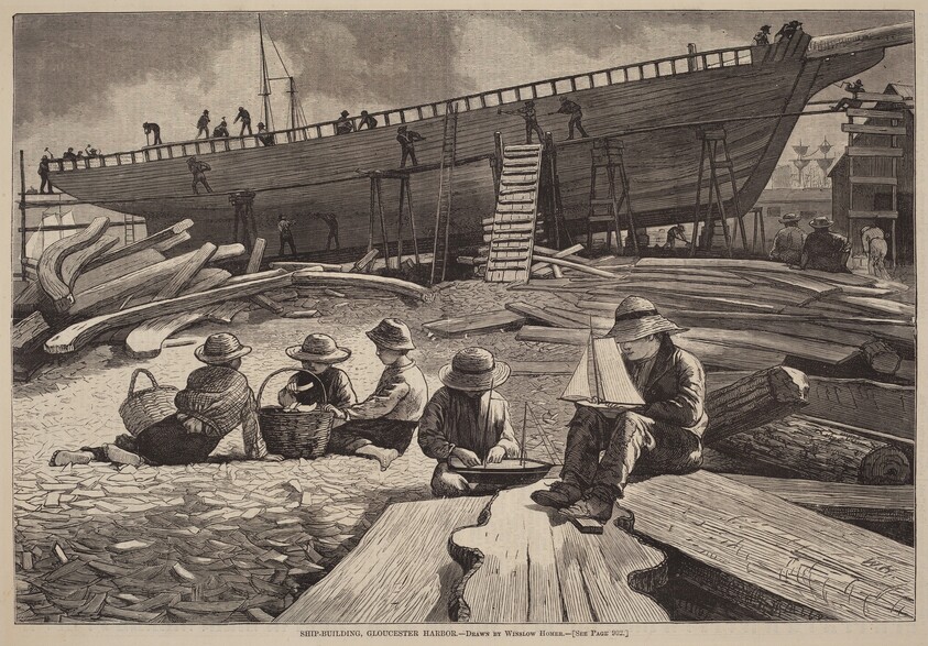 Ship-Building, Gloucester Harbor