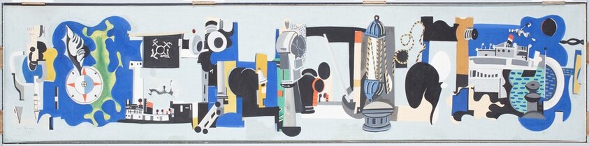 Study for Mural for the Marine Transportation Building, New York World's Fair