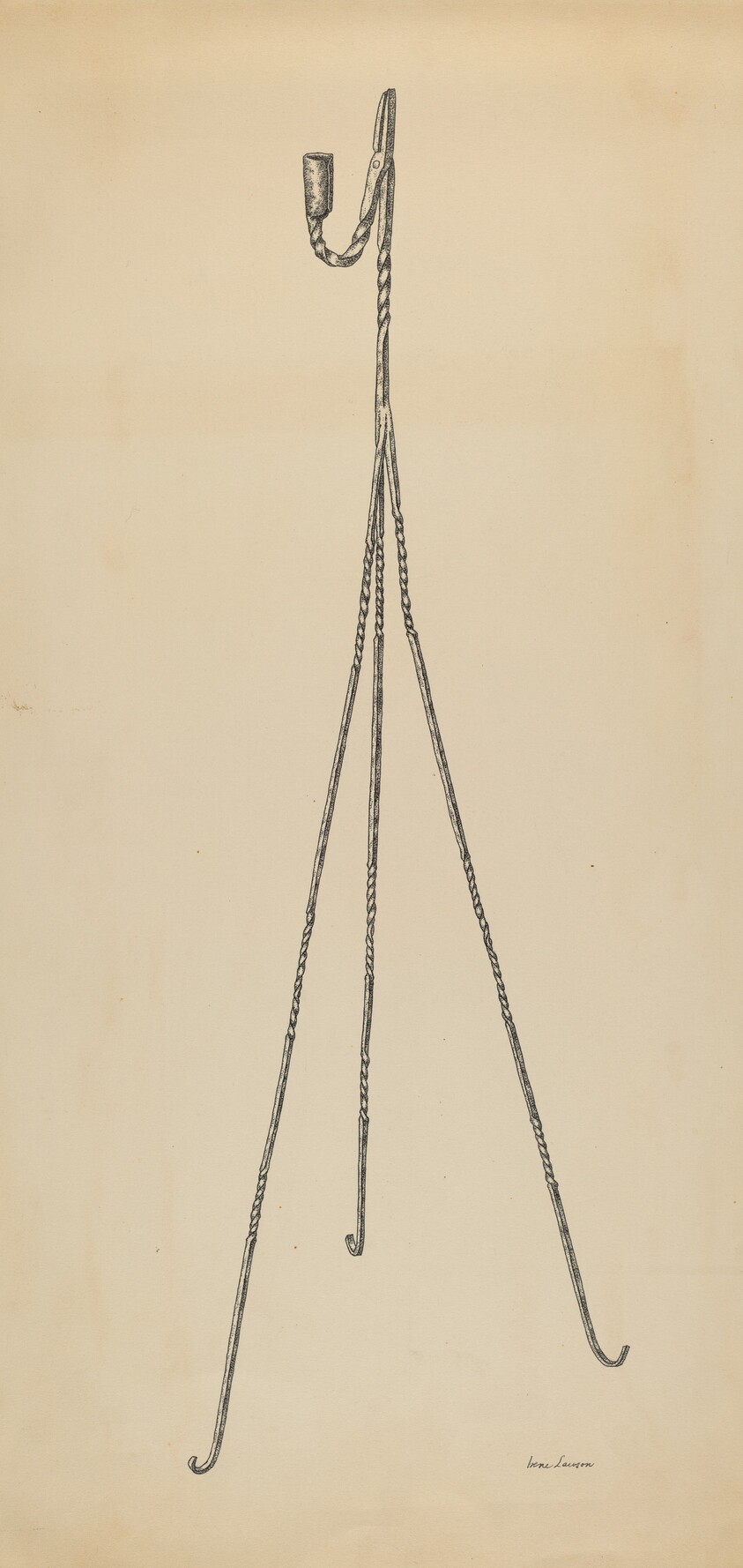 Rush and Candle Stand