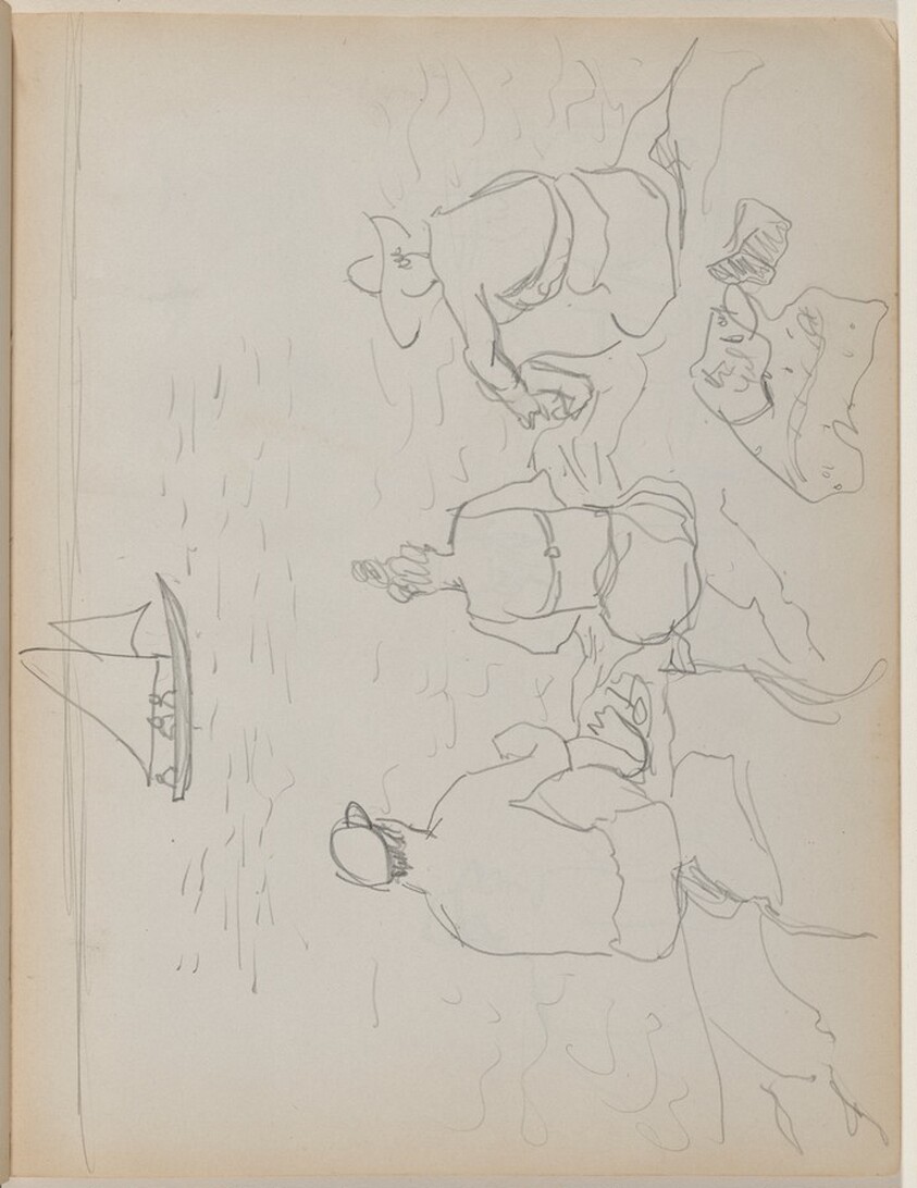 Three Figures on the Beach