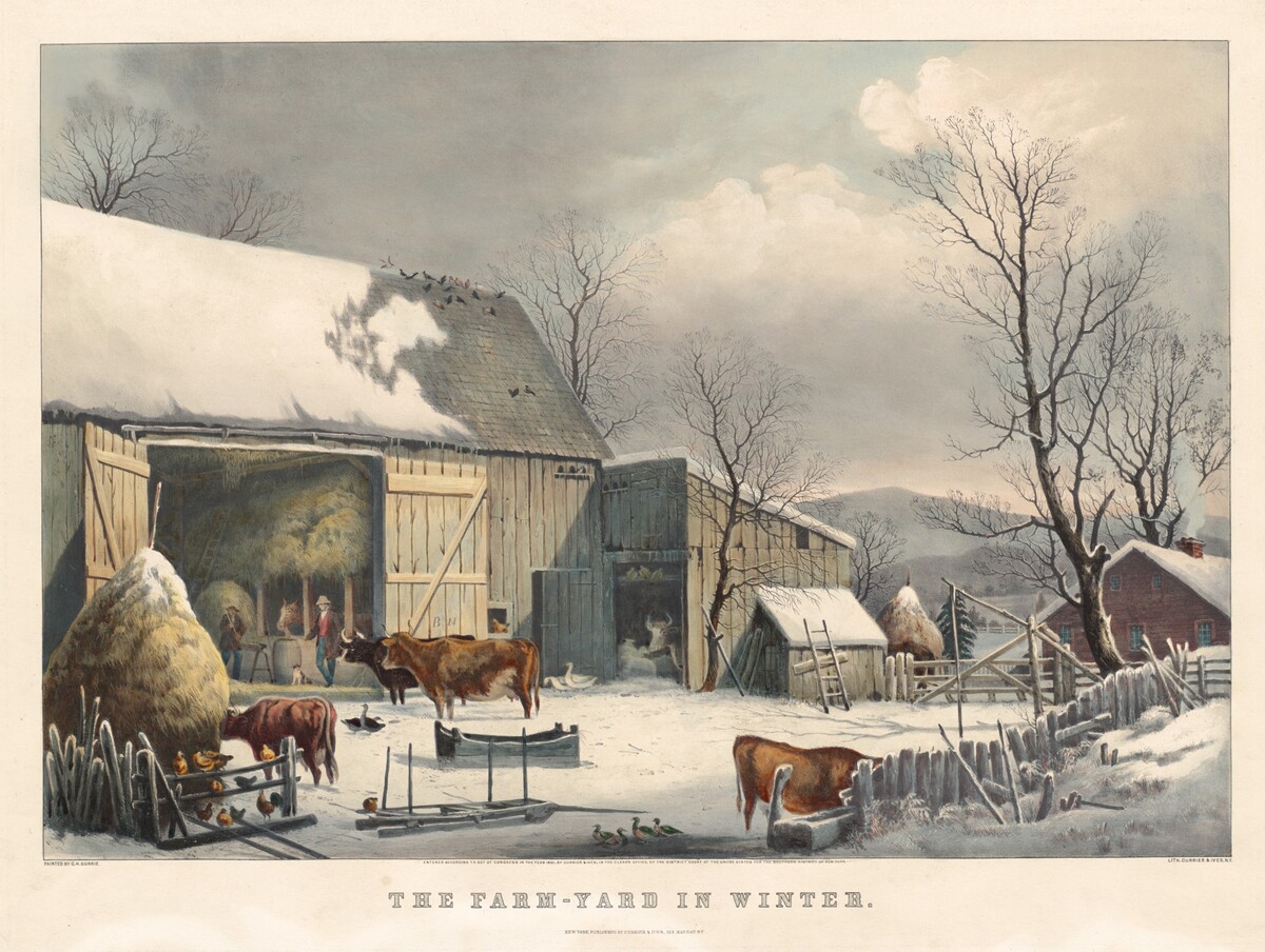 The Farm-Yard in Winter