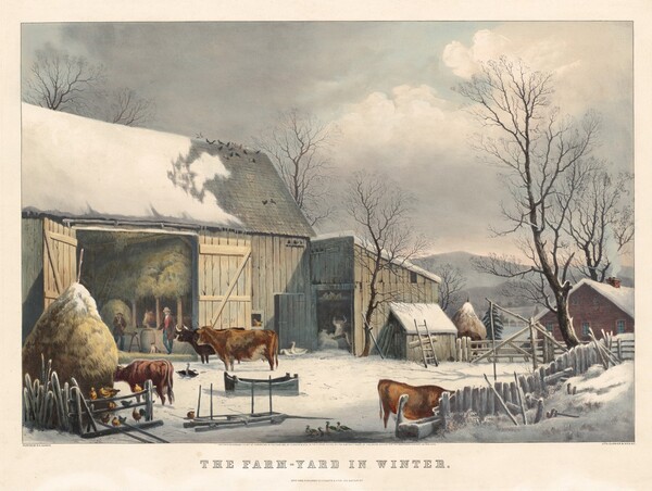 The Farm-Yard in Winter