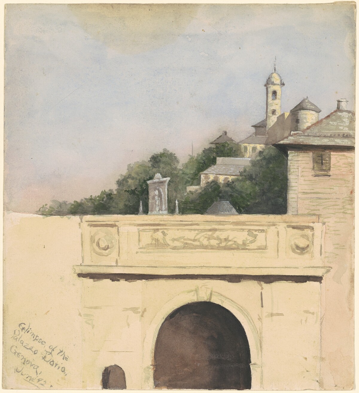 Glimpse of the Palazzo Doria, Genova