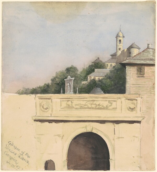 Glimpse of the Palazzo Doria, Genova