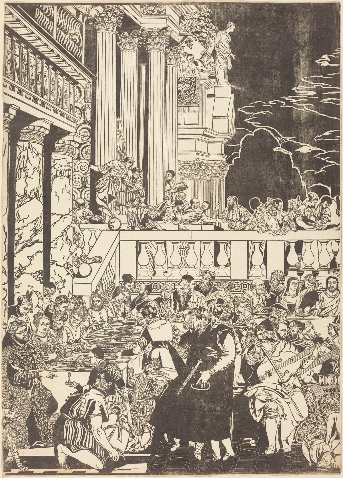 The Marriage at Cana [left plate]