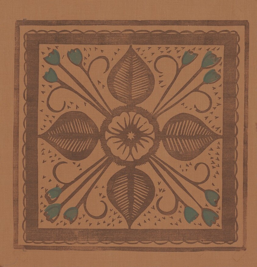 Pennsylvania Dutch Leaf Square