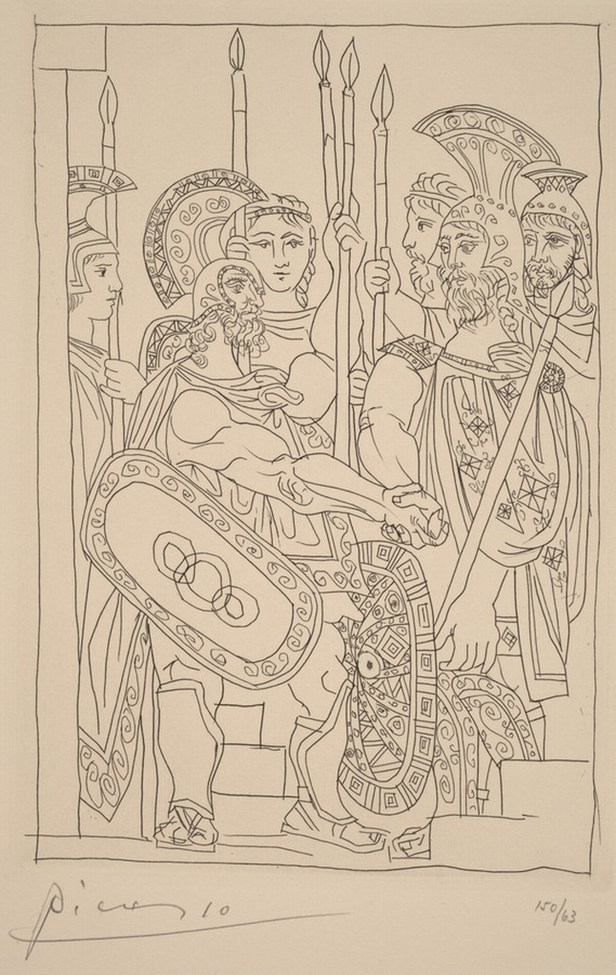 Negotiation between the Athenians and the Spartan Envoys (Accord entre les guerriers de Sparte d'Athenes)