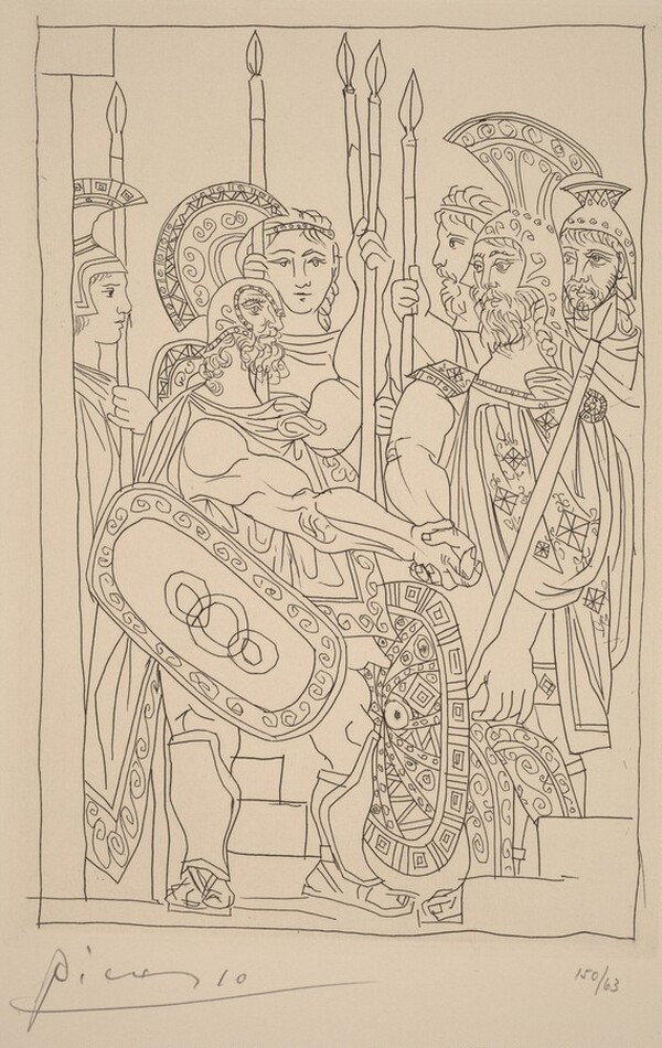 Negotiation between the Athenians and the Spartan Envoys (Accord entre les guerriers de Sparte d'Athenes)