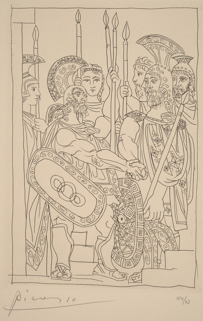 Negotiation between the Athenians and the Spartan Envoys (Accord entre les guerriers de Sparte d'Athenes)