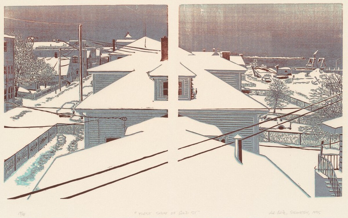 First Snow on Gold Street