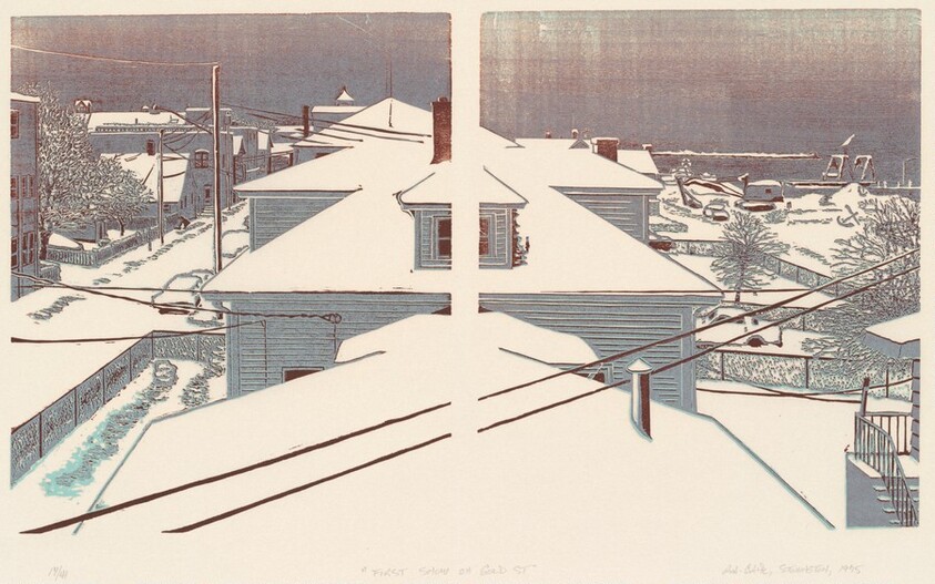 First Snow on Gold Street