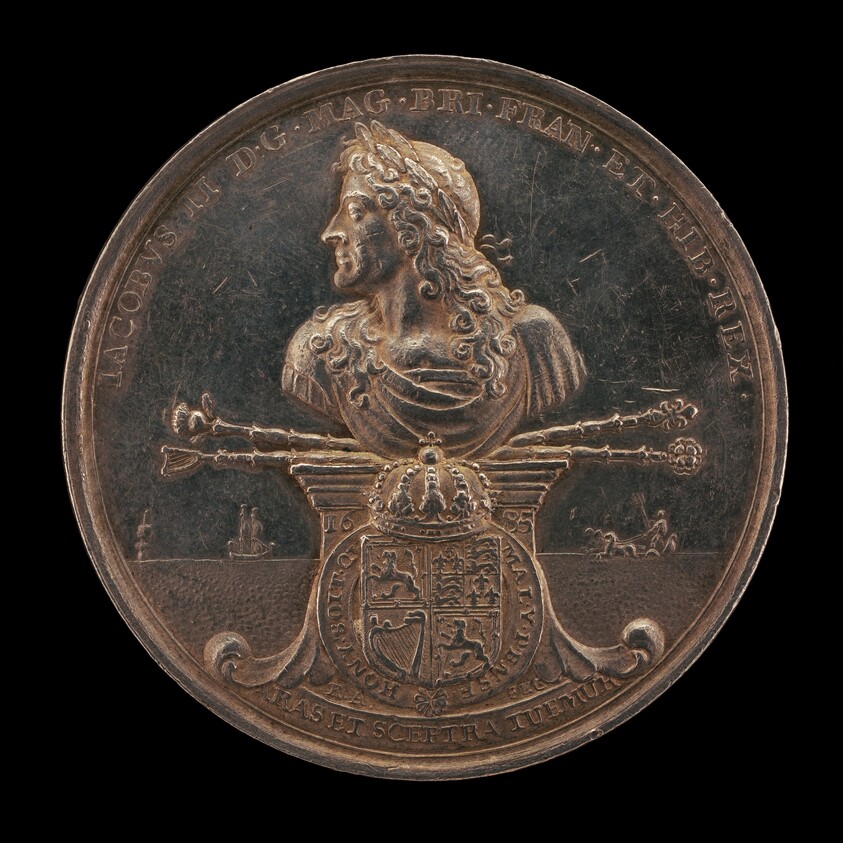 James II, 1633-1701, King of England 1685-1688 [obverse]