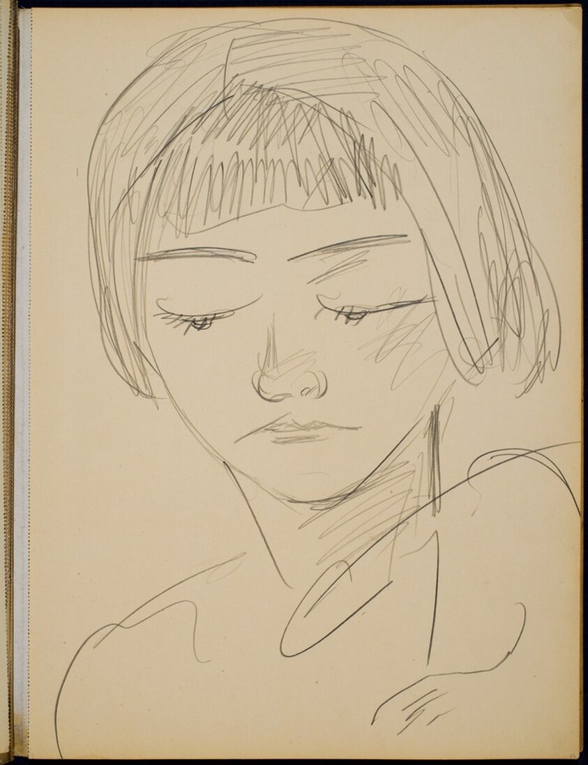 Mädchen mit geschlossenen Augen (Girl with Downcast Eyes) [p. 13]