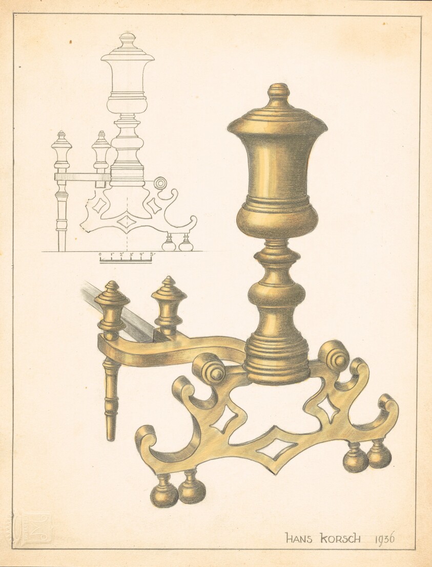 Andiron (one of pair)