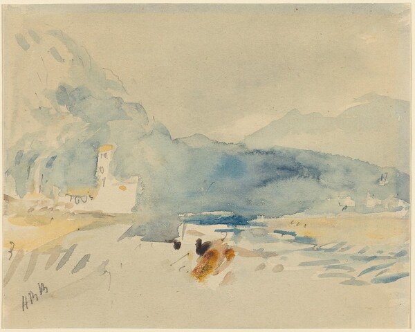 A Landscape with Mountains and a Stream