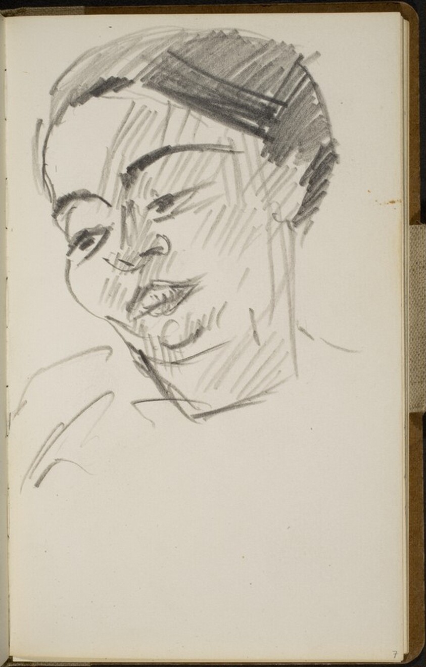 Weibliche Bildnisstudie (Female Portrait Study) [p. 7]
