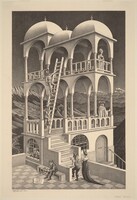 Belvedere, M.C. Escher, 1958