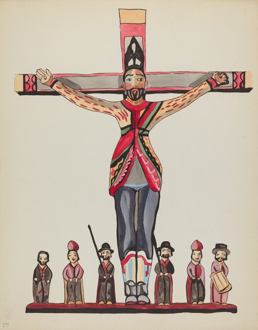 Plate 29: Saint Acacius: From Portfolio "Spanish Colonial Designs of New Mexico"