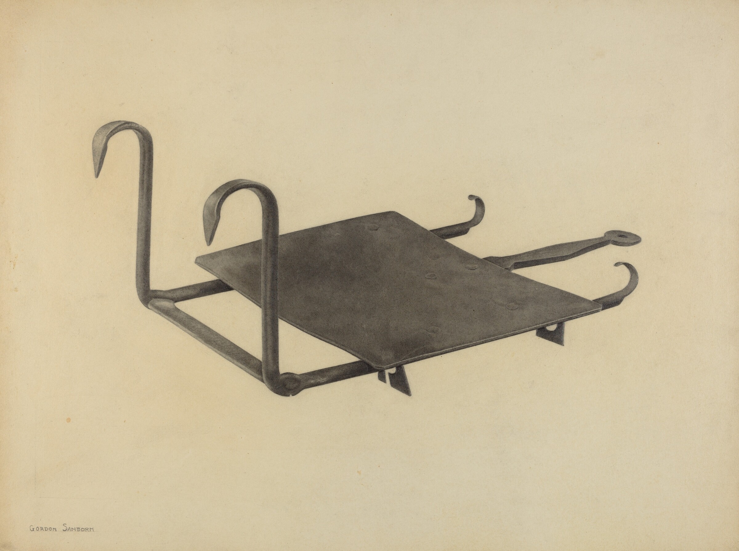 Fender Plate Warmer, Gordon Sanborn, c. 1938