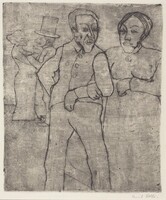 People in a Village Inn (Leute im Dorfkrug), Emil Nolde, 1911