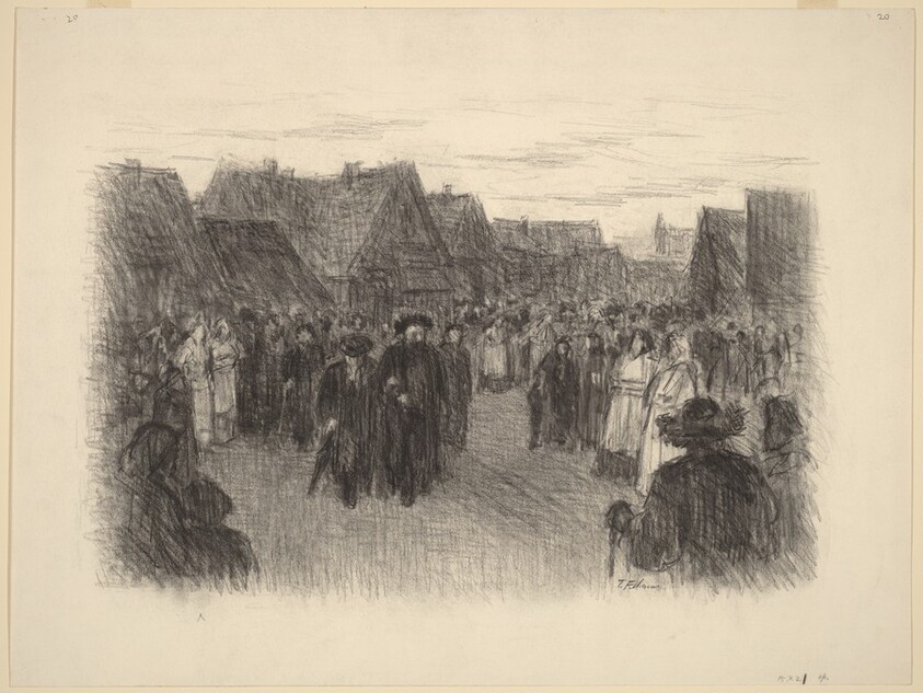 Village Arrival of the Rabbi