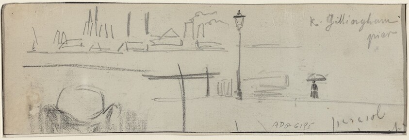 Gillingham Pier, London [verso]