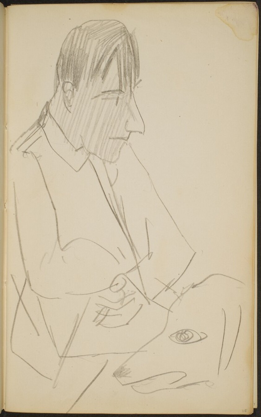 junger Mann mit Hund (Younger Man with Dog) [p. 15]