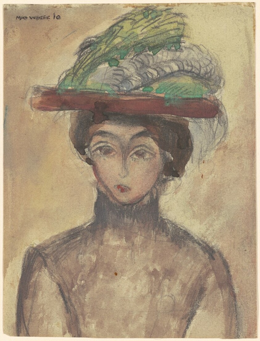 Girl with Feathered Hat