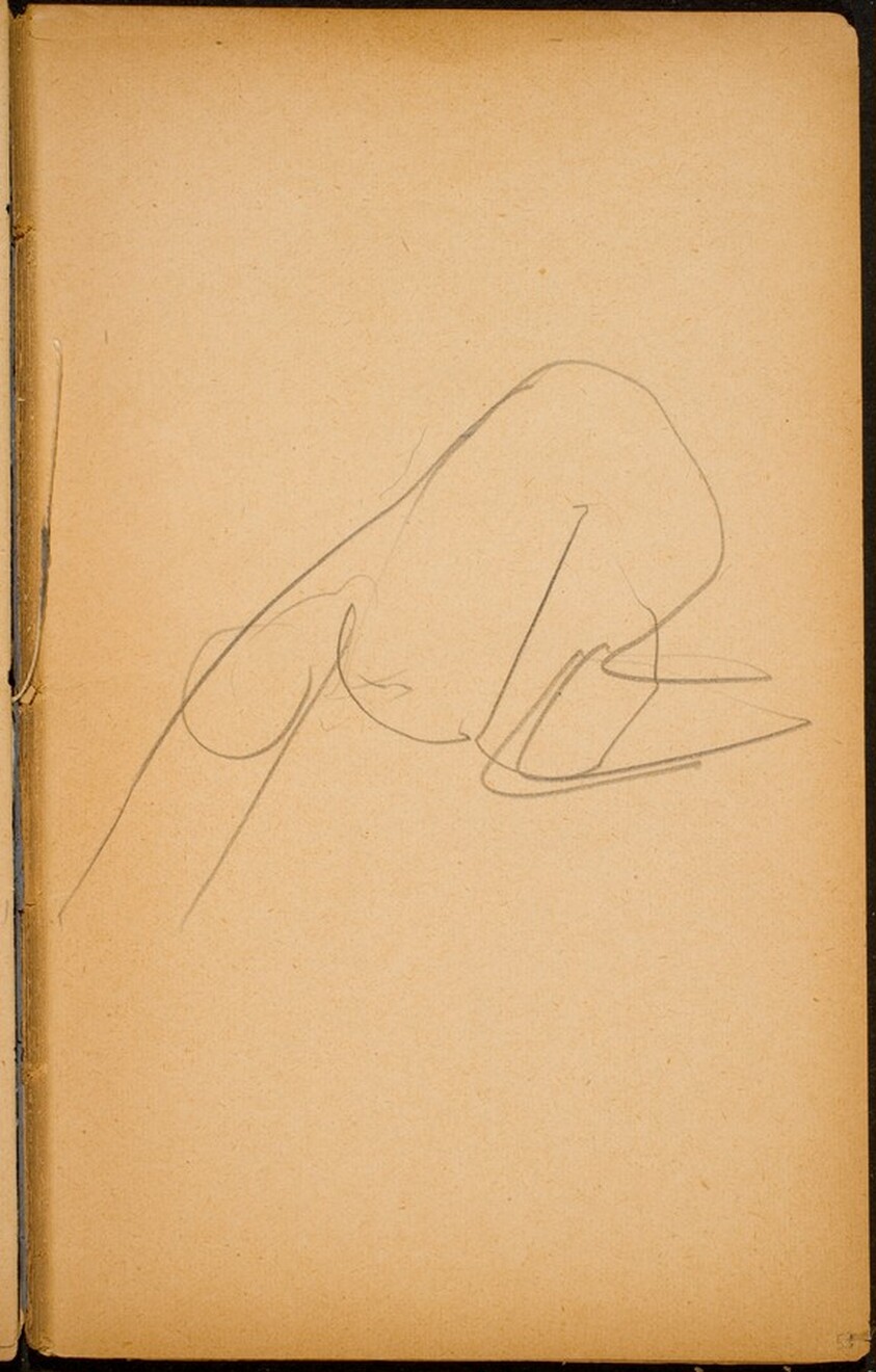 begonnene Studie (Intial Sketch) [p. 51]