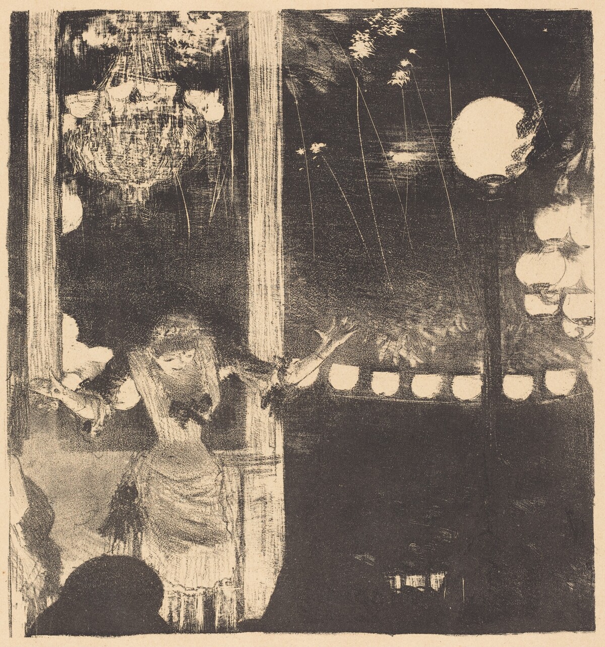 Mademoiselle Bécat at the Cafe des Ambassadeurs (Aux Ambassadeurs: Mlle Bécat)