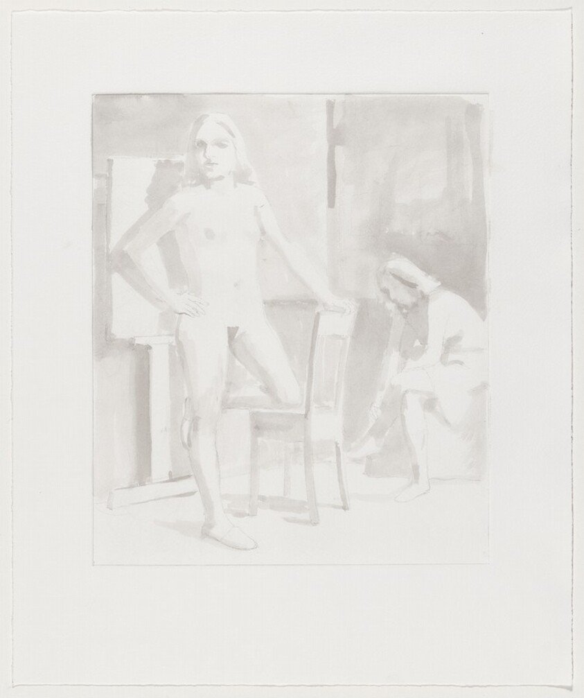 Untitled [Standing Figure with Knee on Chair] [working proof 2]