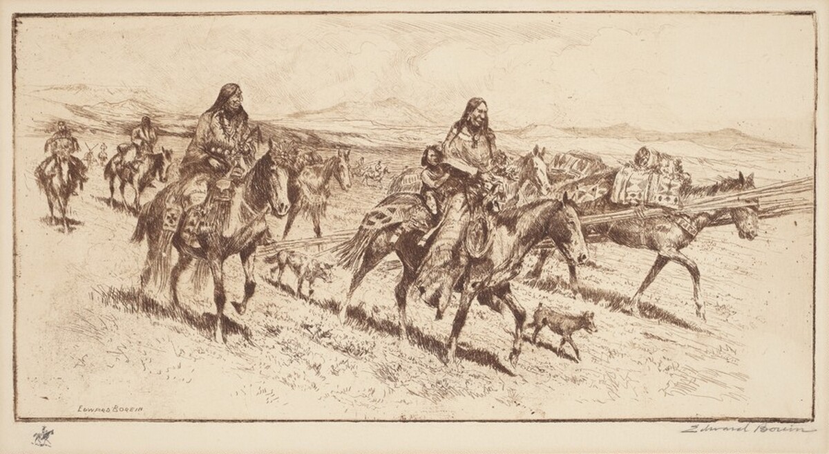 Blackfoot Women Moving Camp