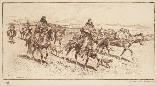 Blackfoot Women Moving Camp