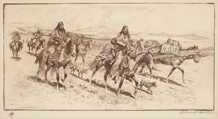 Blackfoot Women Moving Camp