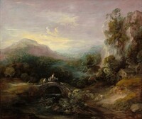 Mountain Landscape with Bridge, Thomas Gainsborough, c. 1783/1784