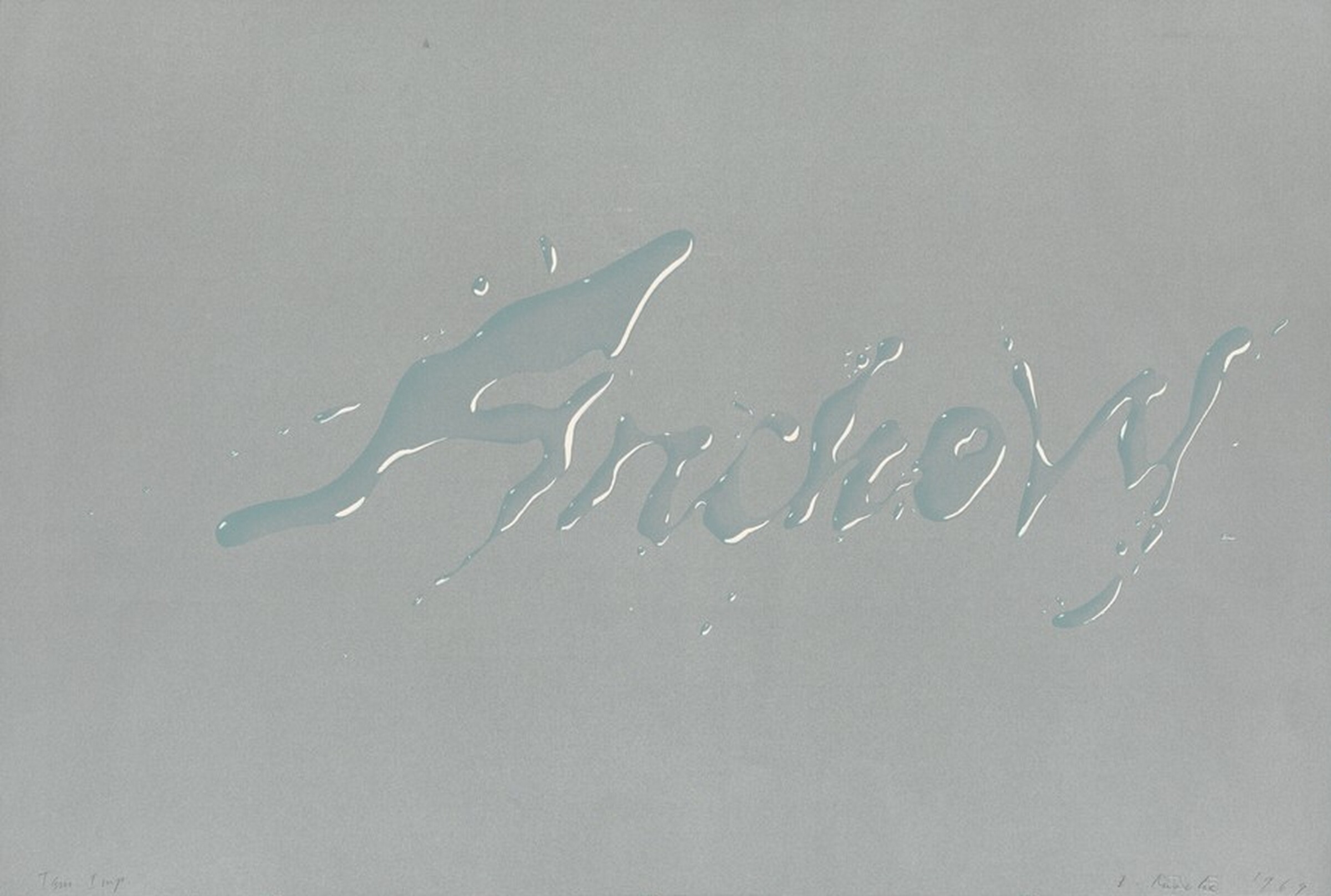 Anchovy, Ed Ruscha, 1969