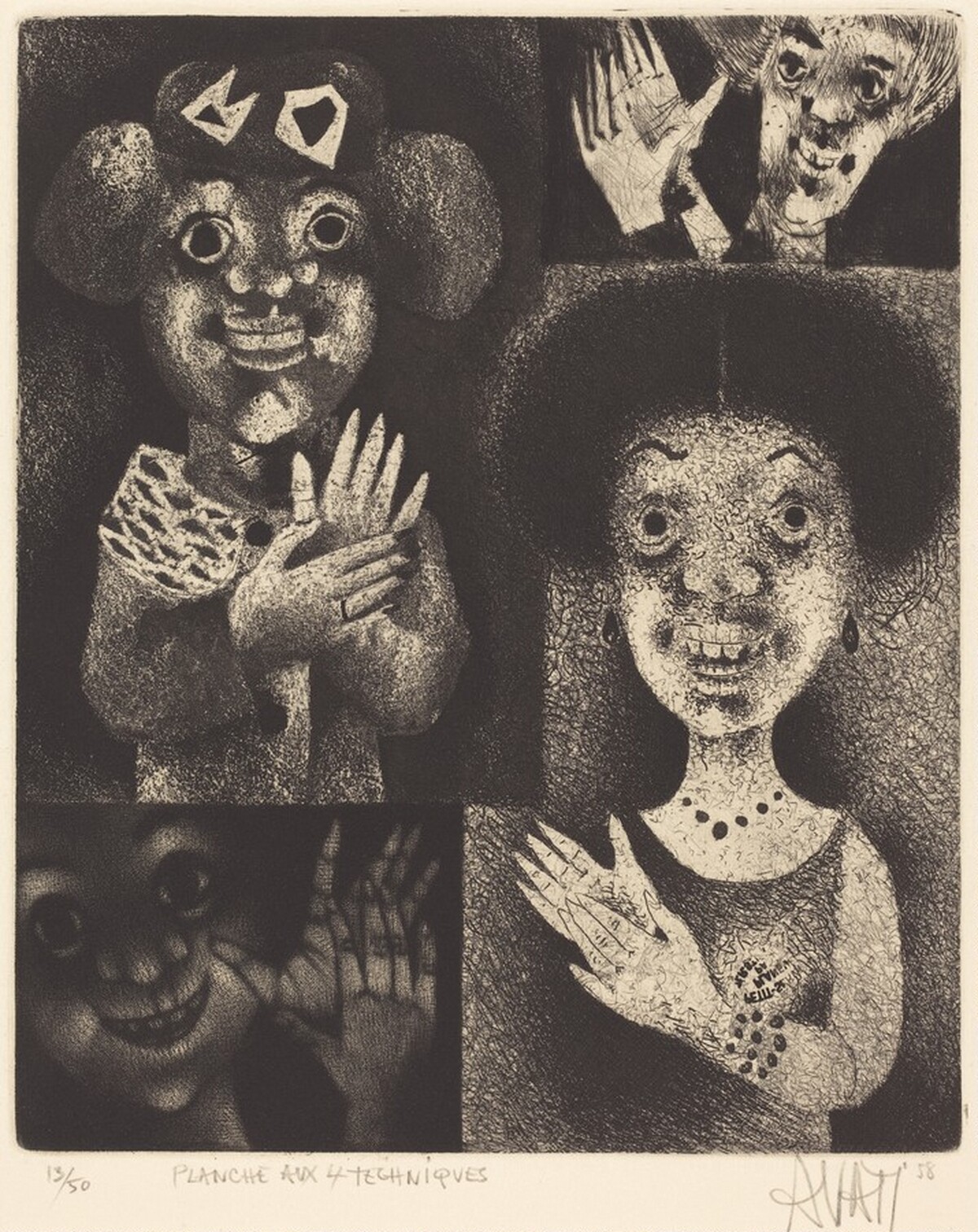 Planche aux Quatre Techniques