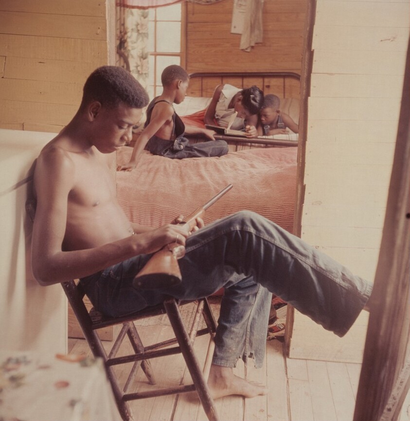 Willie Causey Jr. with Gun During Racial Violence in Alabama, Shady Grove, Alabama